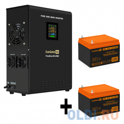    EX296002RUS +  26A EX285663RUS 2 (, ,  , ) ExeGate FineSine SX-2500.LCD.AVR.2SH &lt;2500VA/1800W,  ,  LCD-, AVR, 2*Schuko, -,  /  -