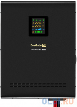    EX296004RUS +  45A EX285666RUS 4 (, ,  , ) ExeGate FineSine SX-5000.LCD.AVR.2SH.T &lt;5000VA/3500W,  ,  LCD-, AVR, 2*Schuko+, -,  ,    