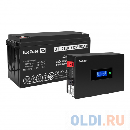    EX295993RUS +  150A EX282990RUS 1 (, ,  , PF=1, ) ExeGate IdealSine SR-1000.LCD.2SH &lt;1000VA/1000W,  ,  LCD-, 2*Schuko,  , Black&gt; +  ExeGate DT 1215  --