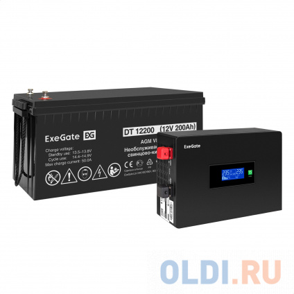    EX295993RUS +  200A EX282991RUS 1 (, ,  , PF=1, ) ExeGate IdealSine SR-1000.LCD.2SH &lt;1000VA/1000W,  ,  LCD-, 2*Schuko,  , Black&gt; +  ExeGate DT 1220  -