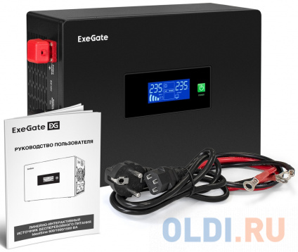    EX295994RUS +  100A EX282985RUS 2 (, ,  , PF=1, ) ExeGate IdealSine SR-1500.LCD.2SH &lt;1500VA/1500W,  ,  LCD-, 2*Schuko,  , Black&gt; +  ExeGate DT 1210  