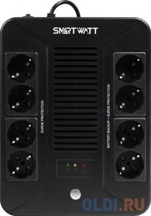   SMARTWATT UPS SAFE PRO 1000 Line-interactive 1000VA/600W Brick (Euro x8, LED, 275x210x95(), 6,2 ,  24  