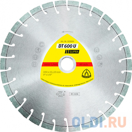  . KLINGSPOR DT 600 U SUPRA 1802.622.23     