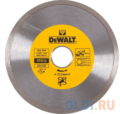   . DeWALT DT3713-QZ     , 125x22.2x1.6  -