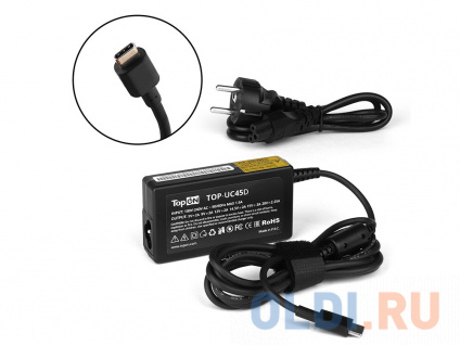     TopON TOP-UC45D 45W c  Type-C, PowerDelivery 3.0, .  170  / 70 .   