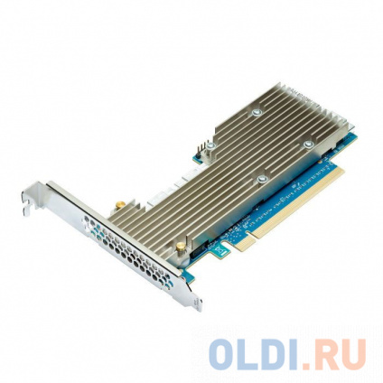  LSI P411W-32P (05-50054-00) NVMe HBA Adapter, PCIe 4.0 x16 LP, 32port ( 4* int SFF8654), PEX88048,  -