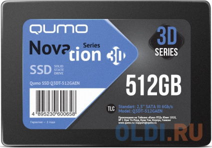  SSD  QUMO Novation 512 Gb SATA-III  