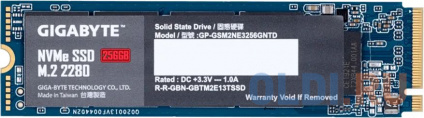  SSD  GigaByte NVMe SSD 256 Gb PCI-E 3.0 x4  