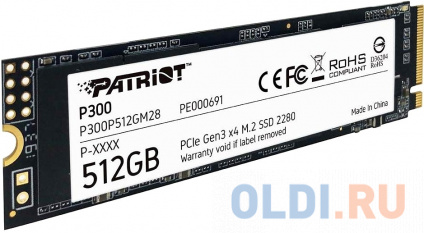  SSD  Patriot P300 512 Gb PCI-E 3.0 x4  