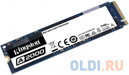    SSD M.2 500 Gb Kingston A2000 Read 2200Mb/s Write 2000Mb/s 3D NAND TLC SA2000M8/500G  