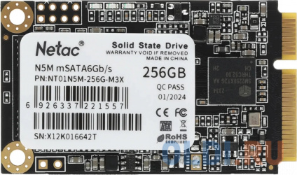  SSD  Netac N5M 256 Gb mSATA NT01N5M-256G-M3X  --