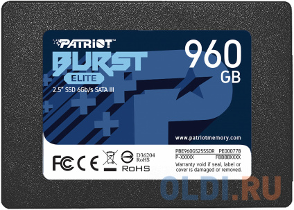 SSD  Patriot Burst Elite 960 Gb SATA-III  -