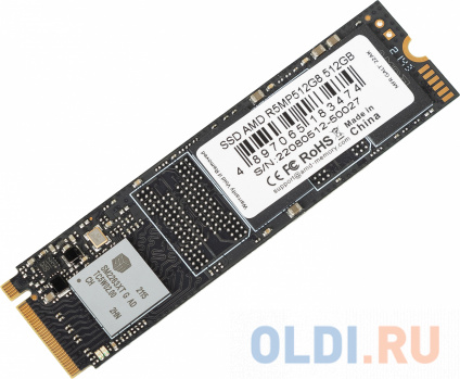  M.2 2280 512GB AMD Radeon R5 Client SSD R5MP512G8 PCIe Gen3x4 with NVMe, 3D TLC, RTL (183474)  --