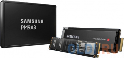 Samsung Enterprise SSD, 2.5&quot;(SFF/U.2), PM9A3, 960GB, NVMe/PCIE Gen4 x4, R6500/W1500Mb/s, IOPS(R4K) 580K/70K, MTBF 2M, 1 DWPD, OEM, 5 years, ( analog MZQLB960HAJR-00007)  -