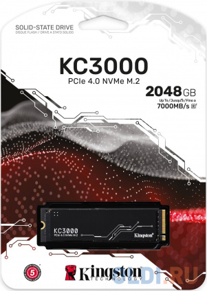  SSD  Kingston KC3000 2 Tb PCI-E 4.0 4 SKC3000D/2048G  