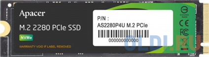  SSD  Apacer AS2280P4U 1 Tb PCI-E 3.0 x4  