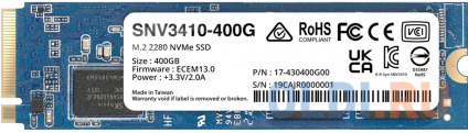 SSD  Synology SNV3410-400G 400 Gb PCI-E 3.0 x4  