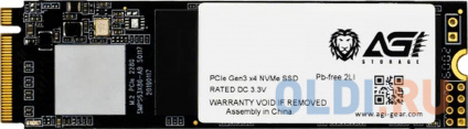    SSD M.2 256 Gb AGI AI198 Read 2100Mb/s Write 1700Mb/s 3D NAND TLC AGI256G16AI198  