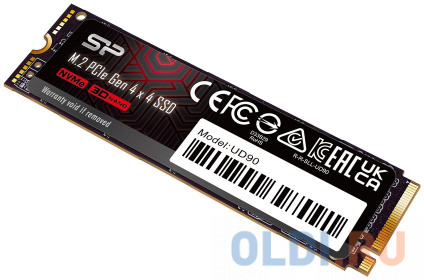  Solid State Disk Silicon Power UD90 250Gb PCIe Gen4x4 M.2 PCI-Express (PCIe) SP250GBP44UD9005  