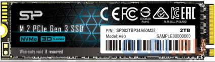  SSD  Silicon Power A60 2 Tb PCI-E 3.0 x4  --