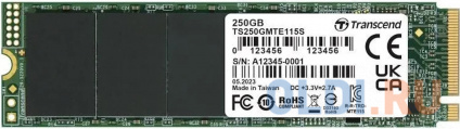  SSD  Transcend TS250GMTE115S 250 Gb PCI-E 3.0 x4  