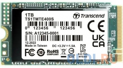  SSD  Transcend MTE400S 1 Tb PCI-E 3.0 x4  -