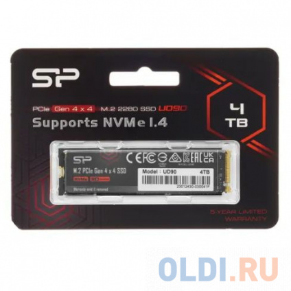  SSD  Silicon Power UD90 4 Tb PCI-E 4.0 4  --