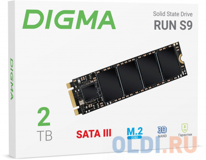  SSD  Digma Run S9 2 Tb SATA-III  
