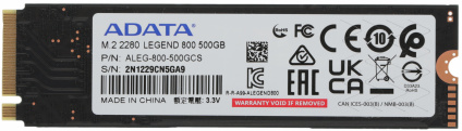  SSD  ADATA Legend 800 500 Gb PCI-E 4.0 4  