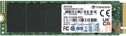  SSD  Transcend 115S 500 Gb PCI-E 3.0 x4  
