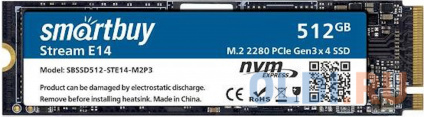  SSD  Smart Buy Stream E14 512 Gb PCI-E 3.0 x4   