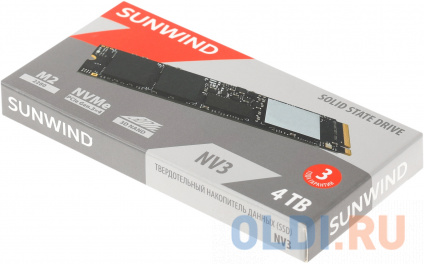   SSD SunWind PCIe 3.0 x4 4TB SWSSD004TN3 NV3 M.2 2280  