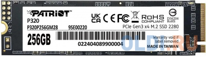  SSD  Patriot P320P256GM28 256 Gb PCI-E 3.0 x4  --