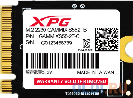  SSD  ADATA Gammix S55 2 Tb PCI-E 4.0 4  