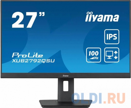   Iiyama 27&quot; XUB2792QSU-B6  IPS LED 0.4ms 16:9 HDMI M/M  HAS Piv 1300:1 350cd 178/178 2560x1440 100Hz DP WQ USB 6.1  --