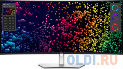  Dell 40&quot; U4025QW, Curved Thunderbolt Hub Monitor 2500R IPS Black Technology, 5120 x 2160 at 120 Hz, 2000:1, 21:9, 600 cd/m2 (HDR peak), 5 ms, H-AD, Built-in speaker 2 x 9 W&quot;  