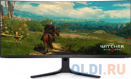  Dell 34&quot; AW3423DWF Gaming Monitor Curved S/Bk (QD-OLED;21:9;1000cd/m2;1M:1;3440x1440x165Hz;0.1ms;1,07bln;178/178;2xDP;HDMI;4xUSB-A3.2;USB-B3.2;HAS;Swiv;Tilt;VESA)  