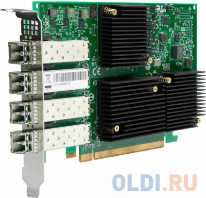  Emulex LPe31004-M6 Gen 6 (16GFC), 4-port, 16Gb/s, PCIe Gen3 x8, LC MMF 100m,  , Upgradable to 32GFC (011377) {5}   