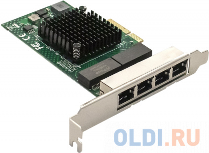    ExeGate EXE-BCM5719 (PCI-E x4 v2.0,  4xRJ45, 10/100/1000Mbps, Gigabit Chipset Broadcom BCM5719)  -