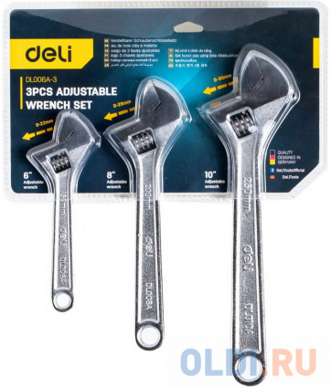      Deli DL006A-3 3  6&amp;quot;/8&amp;quot;/10&amp;quot; (3  6&amp;quot;/8&amp;quot;/10&amp;quot; 150/200/250 )  