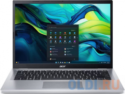  / ACER Aspire AG14-21P-R4XC 14&quot;(1920x1200 () IPS)/AMD Ryzen 3 7320U(2.4Ghz)/8192Mb/256PCISSDGb/noDVD/Int:UMA/Cam/BT/WiFi/50WHr/war 1y/1.5kg/Silver/NoOS  