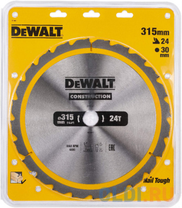     DEWALT DT1961-QZ 315/30 24 ATB -5 CONSTRUCTION      