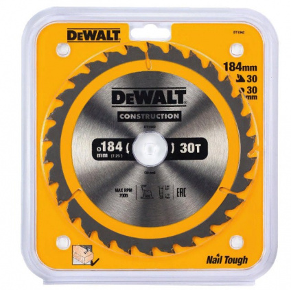    DEWALT DT1942-QZ CONSTRUCTION /.   184/30 30 ATB +10  