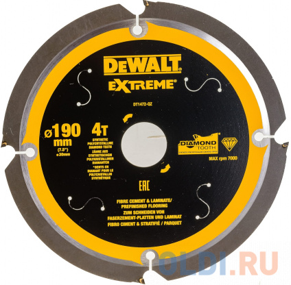    DeWalt DT1472-QZ 190 x20  4  