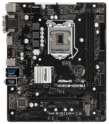    ASRock H310CM-HDV/M.2 Socket 1151 v2 H310 2xDDR4 1xPCI-E 16x 2xPCI-E 1x 4 mATX Retail  