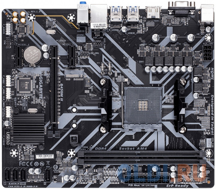    GigaByte B450M H Socket AM4 AMD B450 4xDDR4 1xPCI-E 16x 2xPCI-E 1x 4 mATX Retail  