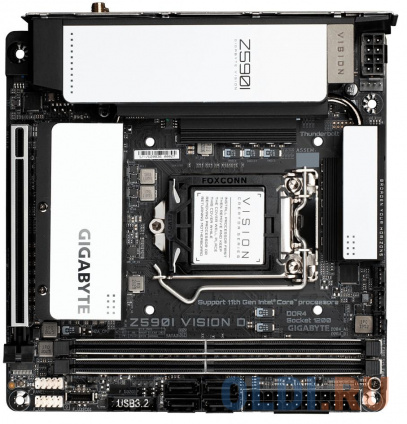    GigaByte Z590I VISION D Socket 1200 Z590 2xDDR4 1xPCI-E 16x 4 mini-ITX Retail  