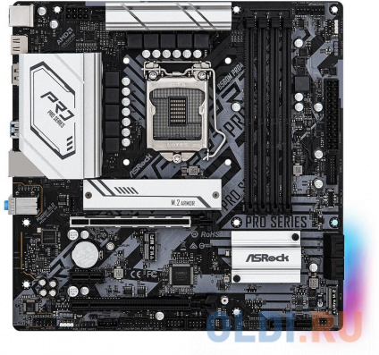    ASRock B560M PRO4 Socket 1200 B560 4xDDR4 2xPCI-E 16x 1xPCI-E 1x 6 mATX Retail  
