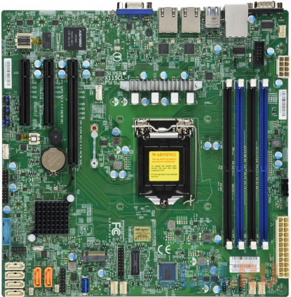     C242 S1151 MATX BLK MBD-X11SCL-F-B SUPERMICRO  