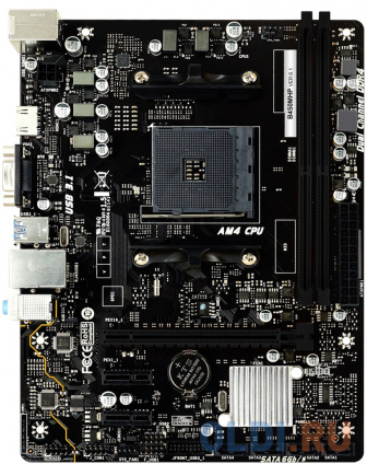  B450MHP, Socket AM4, AMD B450, 2xDDR4-2933, D-SUB+HDMI, 1xPCI-Ex16, 2xPCI-Ex1, 4xSATA3(RAID 0/1/10), 8 Ch Audio, GLan, (4+4)xUSB2.0, (2+2)xUSB3.2, 1xPS/2, mATX, RTL {20}  --